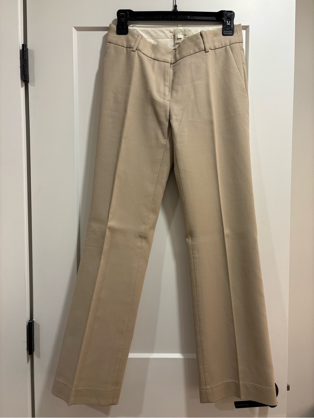 J. Crew Beige Straight-Leg Dress Pants